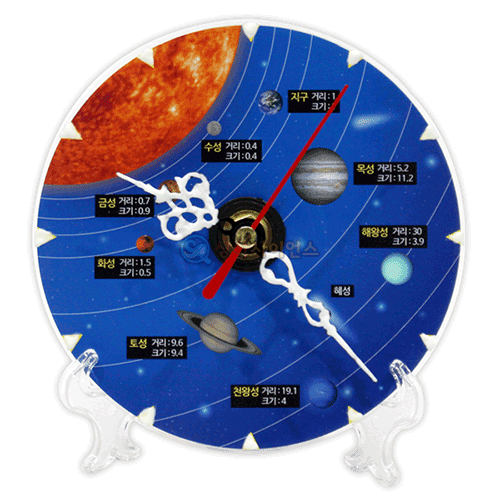 SA 야광 태양계행성시계만들기(1인용 포장)