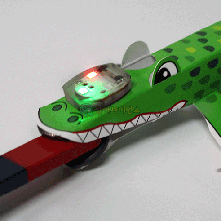 SA 자석 악어 장난감 만들기(LED형)(1인용 포장)