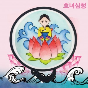 두두엠 접이식 컬러링 인성부채/효녀심청