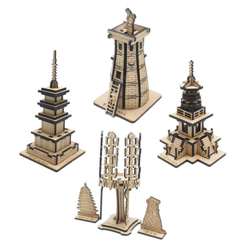 모또 나무 한국사 신라의 문화유산 4종세트 입체퍼즐 만들기