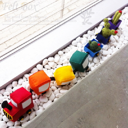 레인보우 기차 여행 DIY 펠트공예 바느질 수업교구