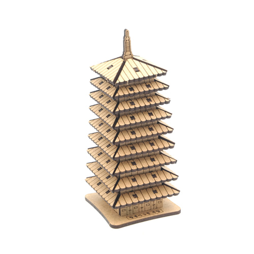 모또 나무 신라의 황룡사 구층목탑 입체퍼즐 만들기