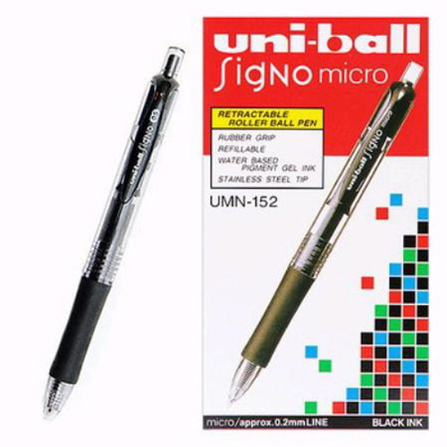 [유니] 중성펜 시그노 UMN-152/ 0.5mm (1타=12개입)[3094741]흑색