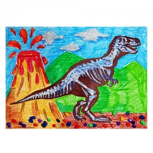 만들기대장[만들기그림]공룡화석 꼴라주 표현하기