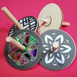 [아이비미술] 포일아트 전통무늬 팽이세트 (스티커4종)