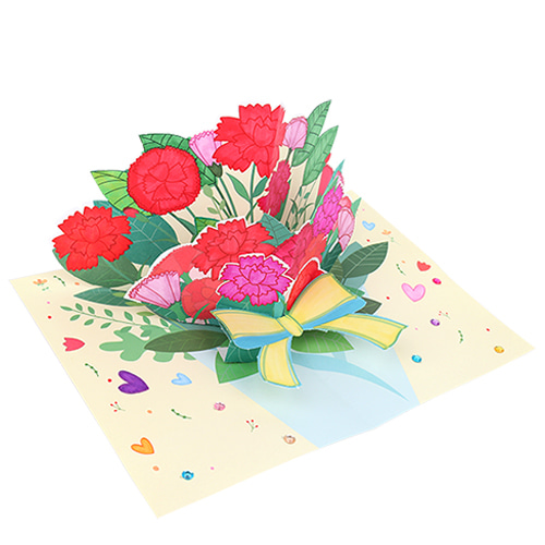 [ARTSAM] 카네이션 꽃다발 팝업카드