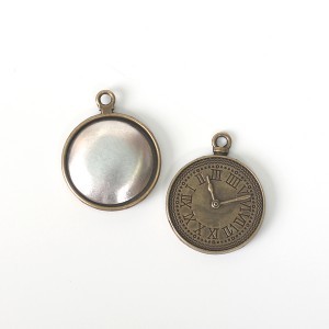 [펠트친구] 자수용 엔틱시계메달[1846]