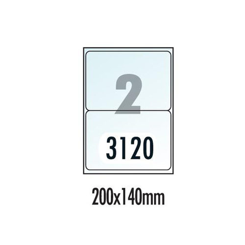 [폼텍]레이저용 방수라벨 PP-3120 10매 2칸