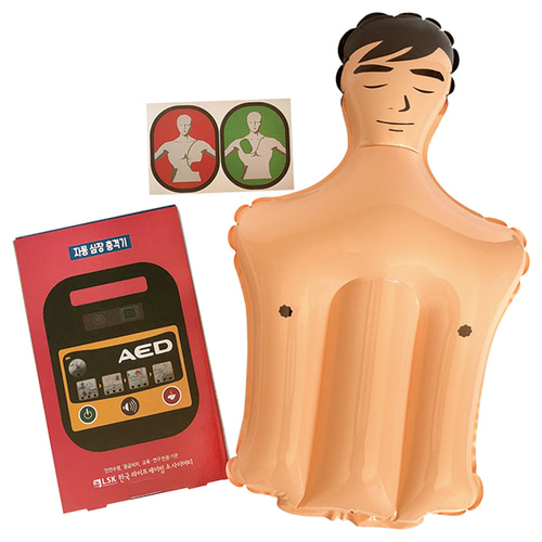 CPR 심박이 심폐소생술 풍선 언택트 교육 AED 하임리히법 소리탑재