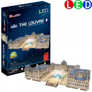 [3D입체퍼즐] 큐빅펀 루브르 박물관-LED(L517h)
