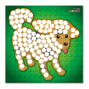 [플레이콘] 강아지 모자이크보드-플레이콘세트 선택