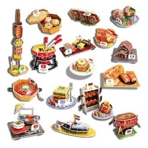 뜯어만드는세상 세계문화여행 세계의 전통음식 입체퍼즐
