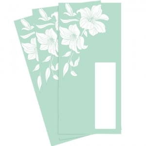 [디자인소품] 너울나비 민트 봉투