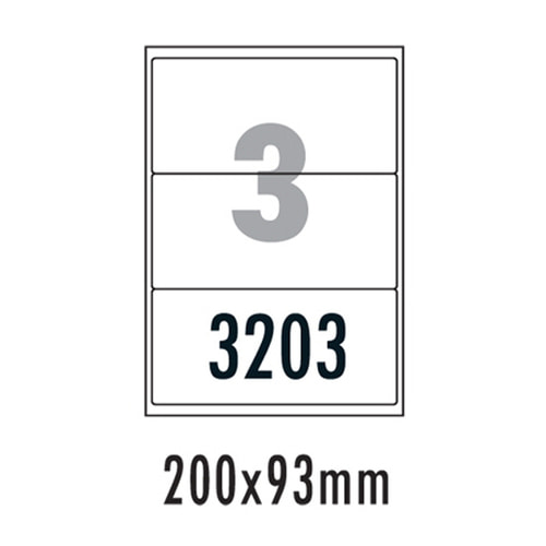 [폼텍] 물류관리용라벨 LQ-3203(20매/3칸/200x93mm)