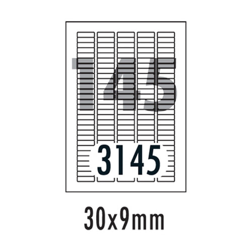 [폼텍] 분류표기용라벨 LQ-3145(20매/145칸/30x9mm)