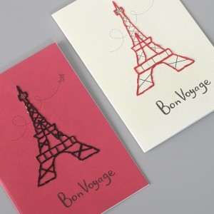 [펠트친구] 페이퍼자수 카드만들기-에펠탑