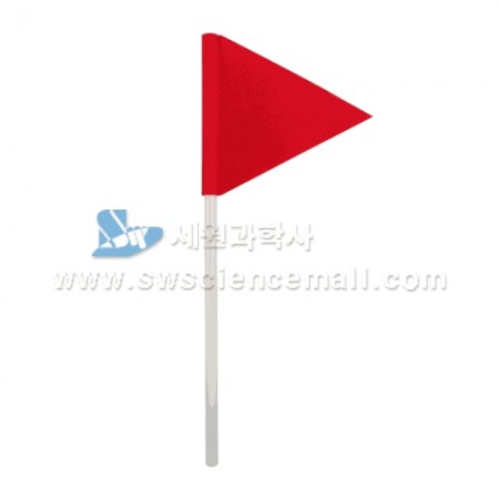 [교과서실험] 빨간색 깃발(35cm,재질 천 )_05027