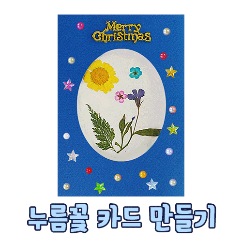[오렌지몰] 크리스마스카드 누름꽃 카드만들기 03