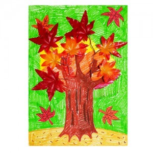 만들기대장[만들기그림]가을단풍나무 표현하기