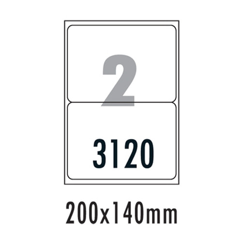 [폼텍] 물류관리용라벨 LQ-3120(20매/2칸/200x140mm)