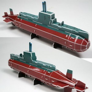 [3D입체퍼즐] 비밀병기 잠수함 / 우드락