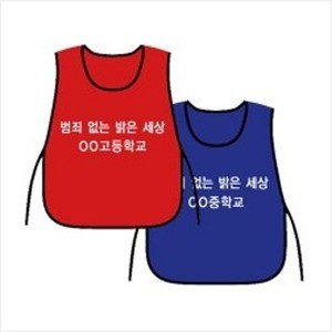 성보건교구 성폭력캠페인 조끼 (10개 set)(kim3-251)
