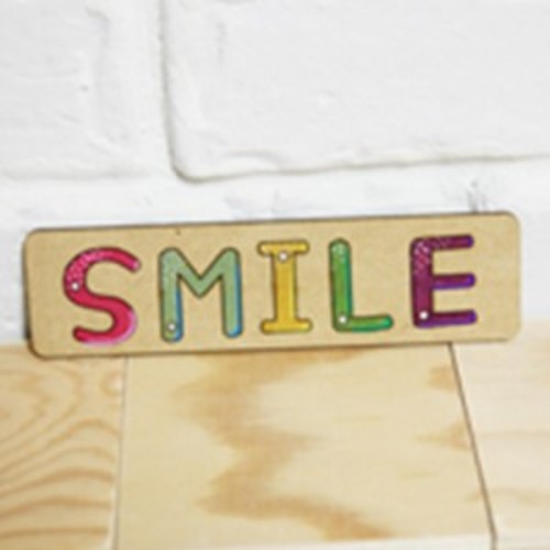 [아기자기우드] SMILE (스마일) -B34-0013
