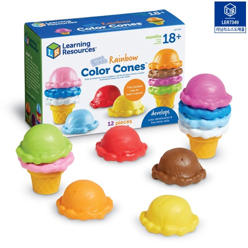 (러닝리소스) LER 7349 똑똑한 쿠키 무지개 아이스크림 Smatr Snacks? Rainbow Color Cenes™