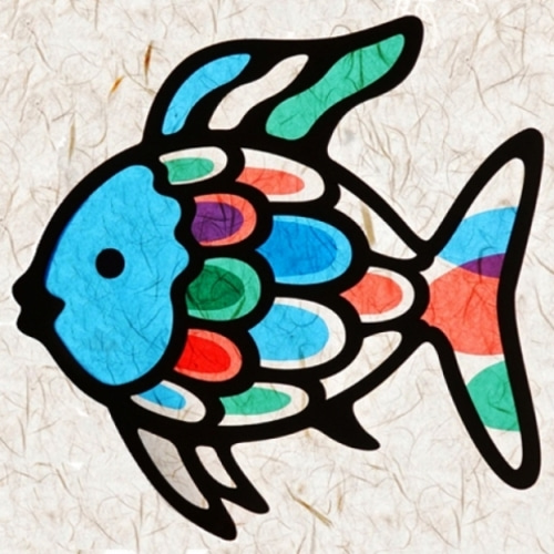 키즈랩 윈도우아트 물고기